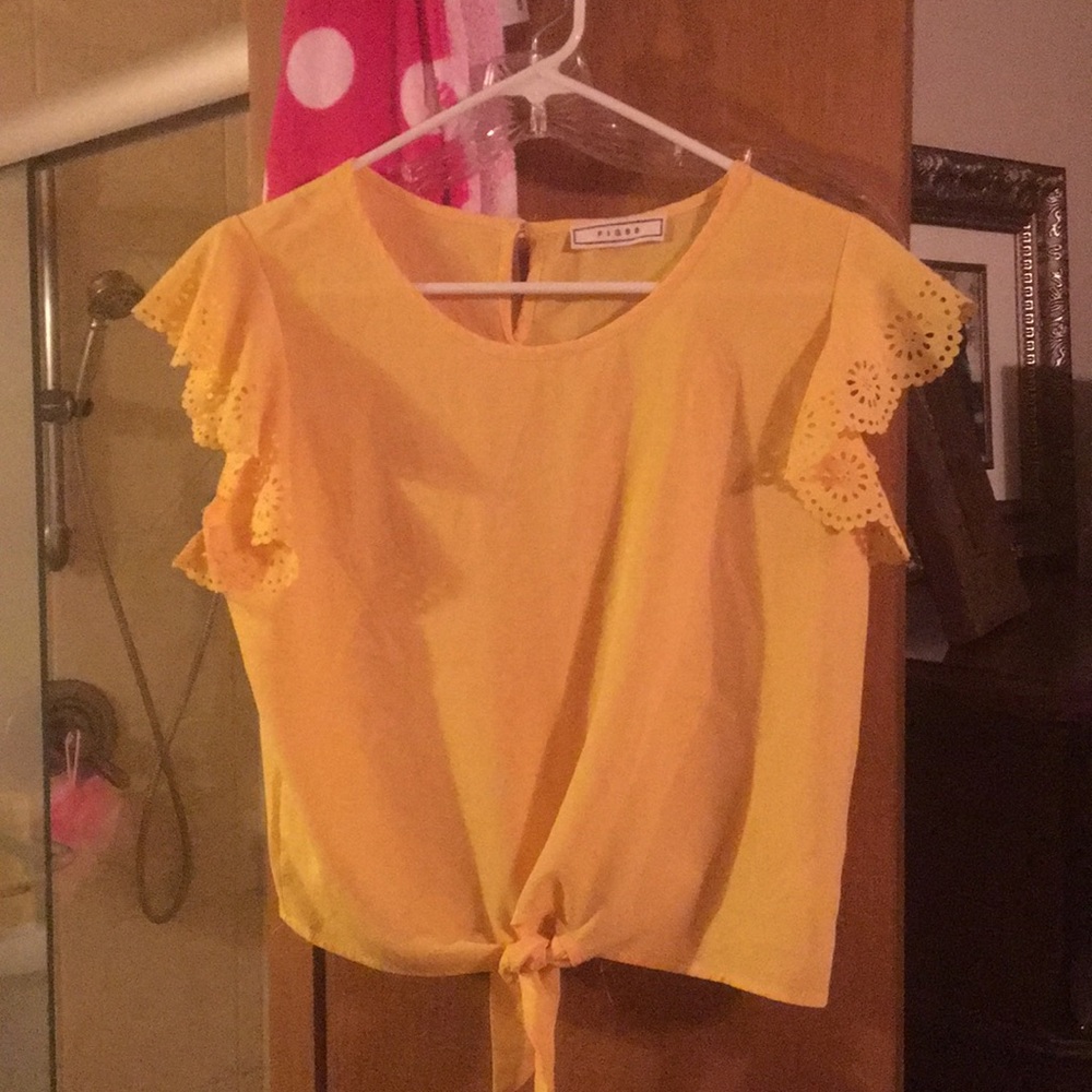 Small yellow blouse